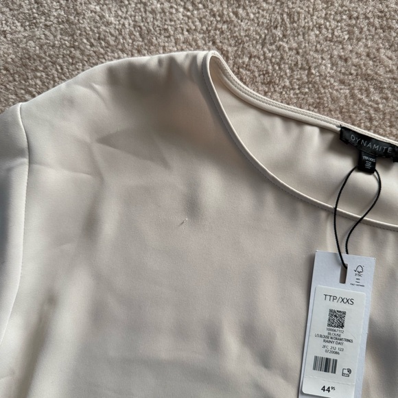 Dynamite Drawstring Waist Blouse XXS - Picture 4 of 5